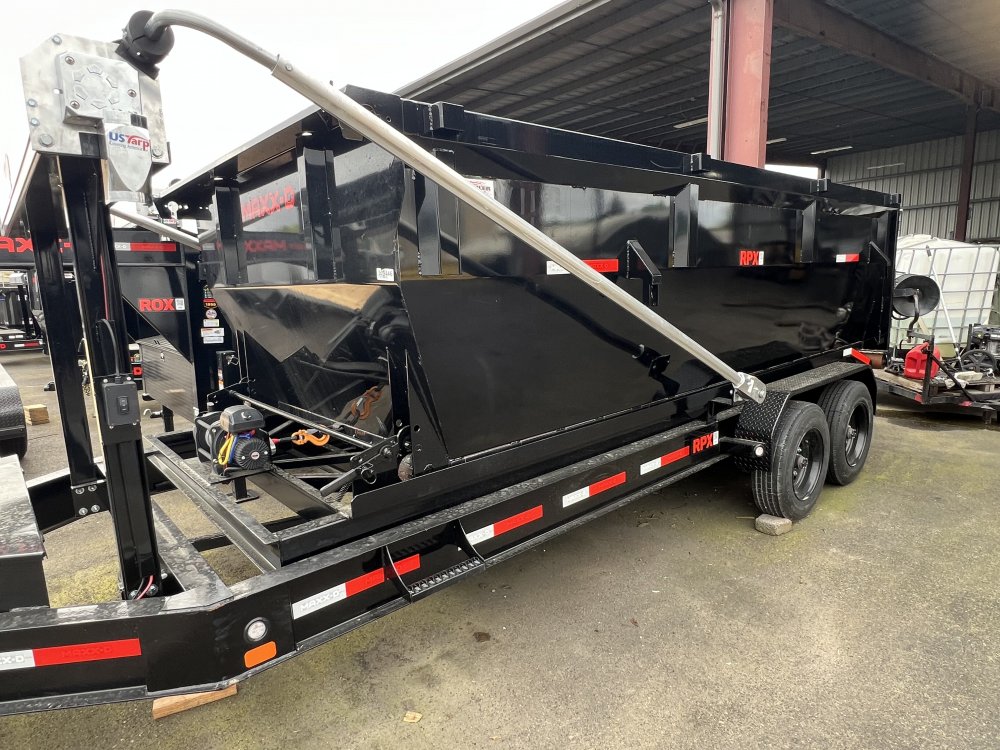 MAXX-D 7x16 17.5K RPX Gooseneck Roll-Off Dumpster Trailer MAXX-D Trailer RPX-7X16-17.5K