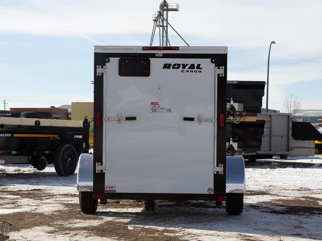 Southland Royal 5 x 12 3K V-Nose Cargo Trailer with Ramp and 64" Walls Southland Trailer LCHS29-512V-64 R