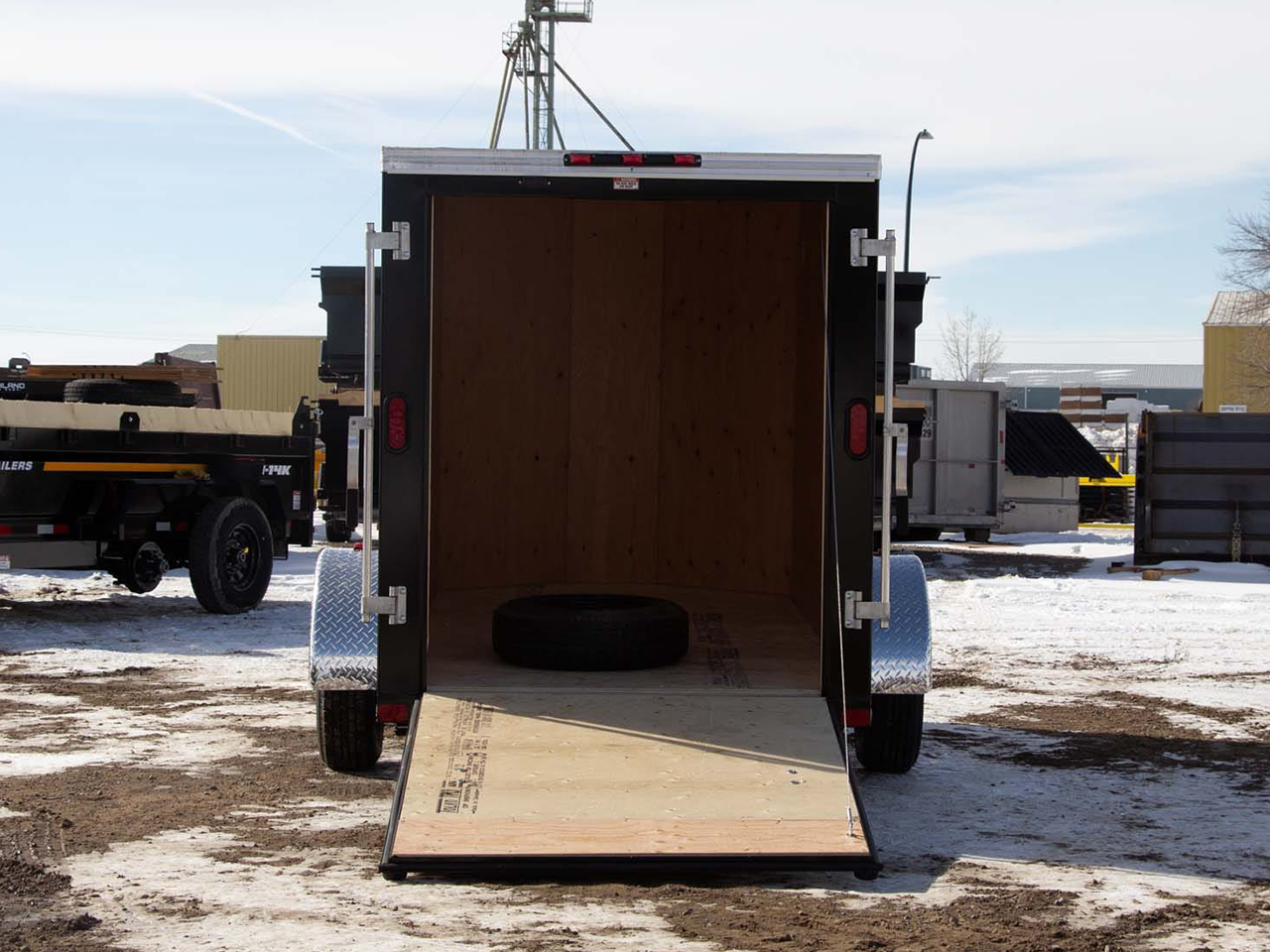 Southland Royal 5 x 12 3K V-Nose Cargo Trailer with Ramp and 64" Walls Southland Trailer LCHS29-512V-64 R