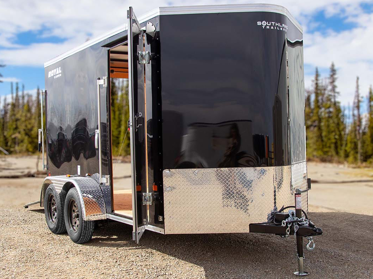 Southland Royal 6 x 14  7K 78" Cargo Trailer with V-Nose and Ramp Door Southland Trailer LCHT35-614V-78 R