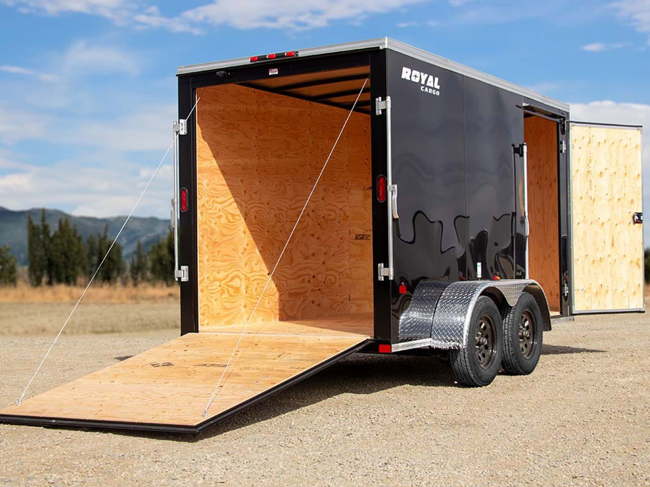Southland Royal 6 x 14  7K 78" Cargo Trailer with V-Nose and Ramp Door Southland Trailer LCHT35-614V-78 R