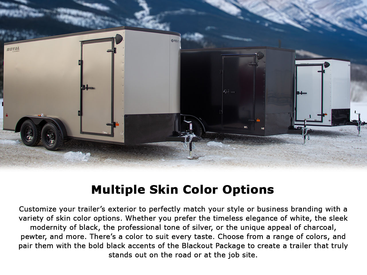 Southland 7 x 14 +2 V-Nose 7K Black Out Cargo Trailer w/Rear Ramp Door Southland Trailer LCHT35-716V-86 R RVD ALM BOP