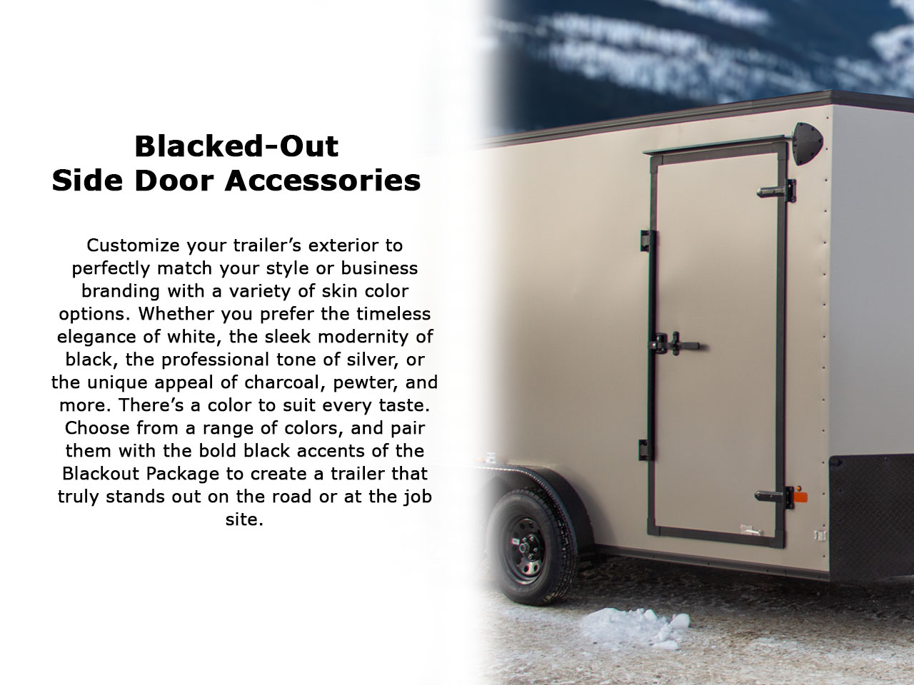 Southland 7 x 14 +2 V-Nose 7K Black Out Cargo Trailer w/Rear Ramp Door Southland Trailer LCHT35-716V-86 R RVD ALM BOP