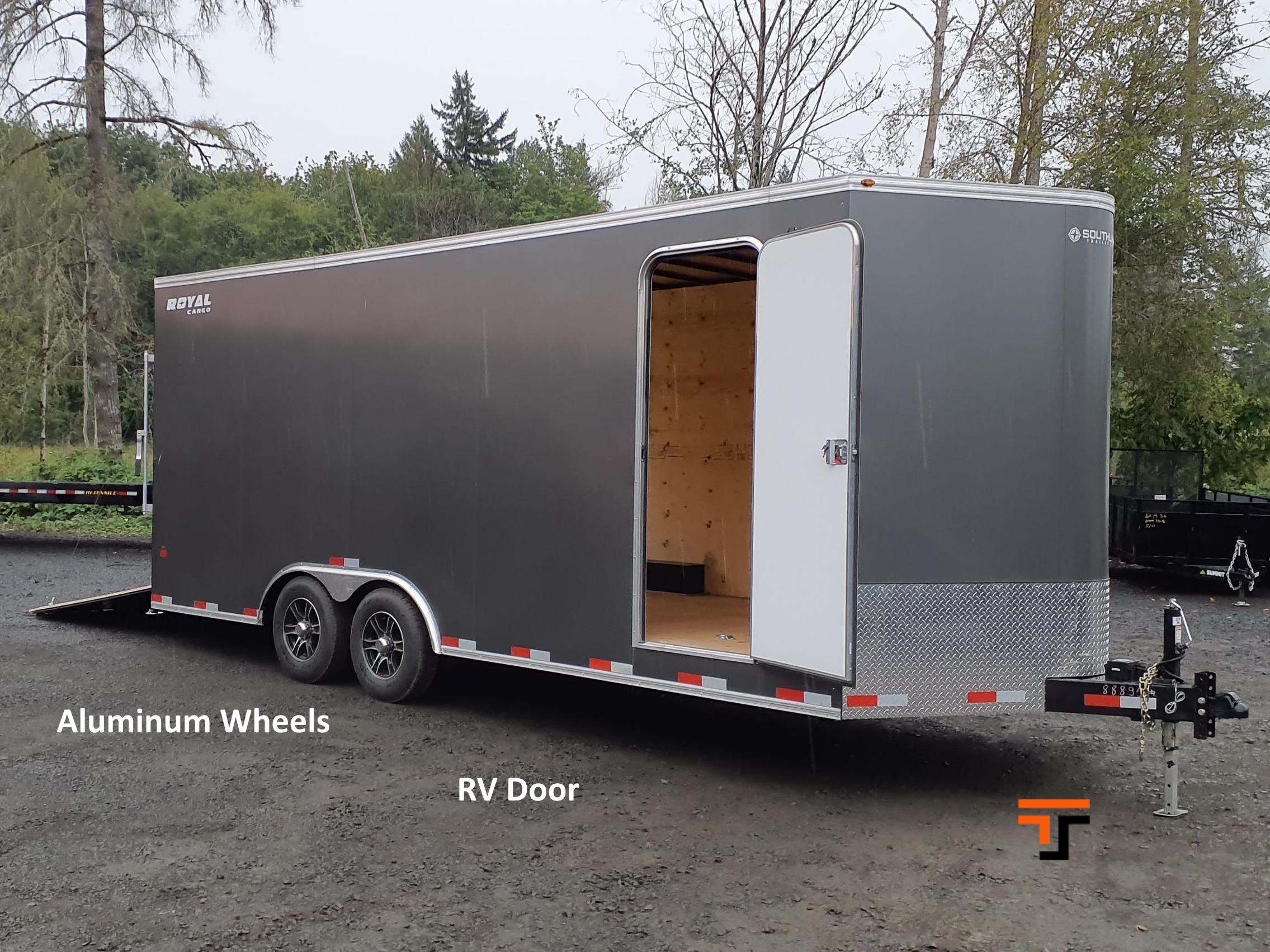 Southland 8.5 x 20+2 V Nose 10K  Car Hauler - Slick Southland Trailer LARCT52-822V-86