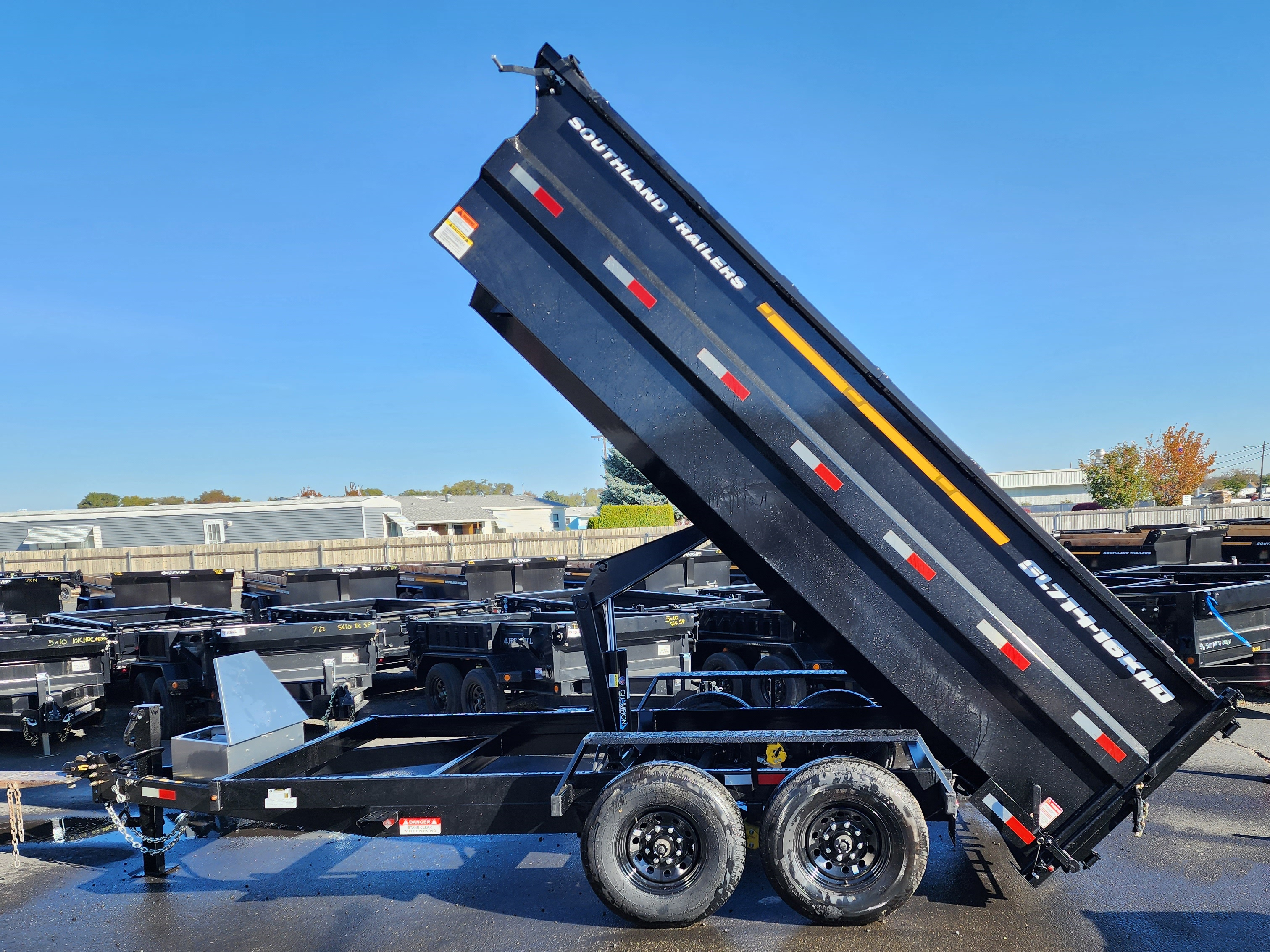 Southland 7x14  14K  High Side Dump Trailer Southland Trailer SL714-14KHS