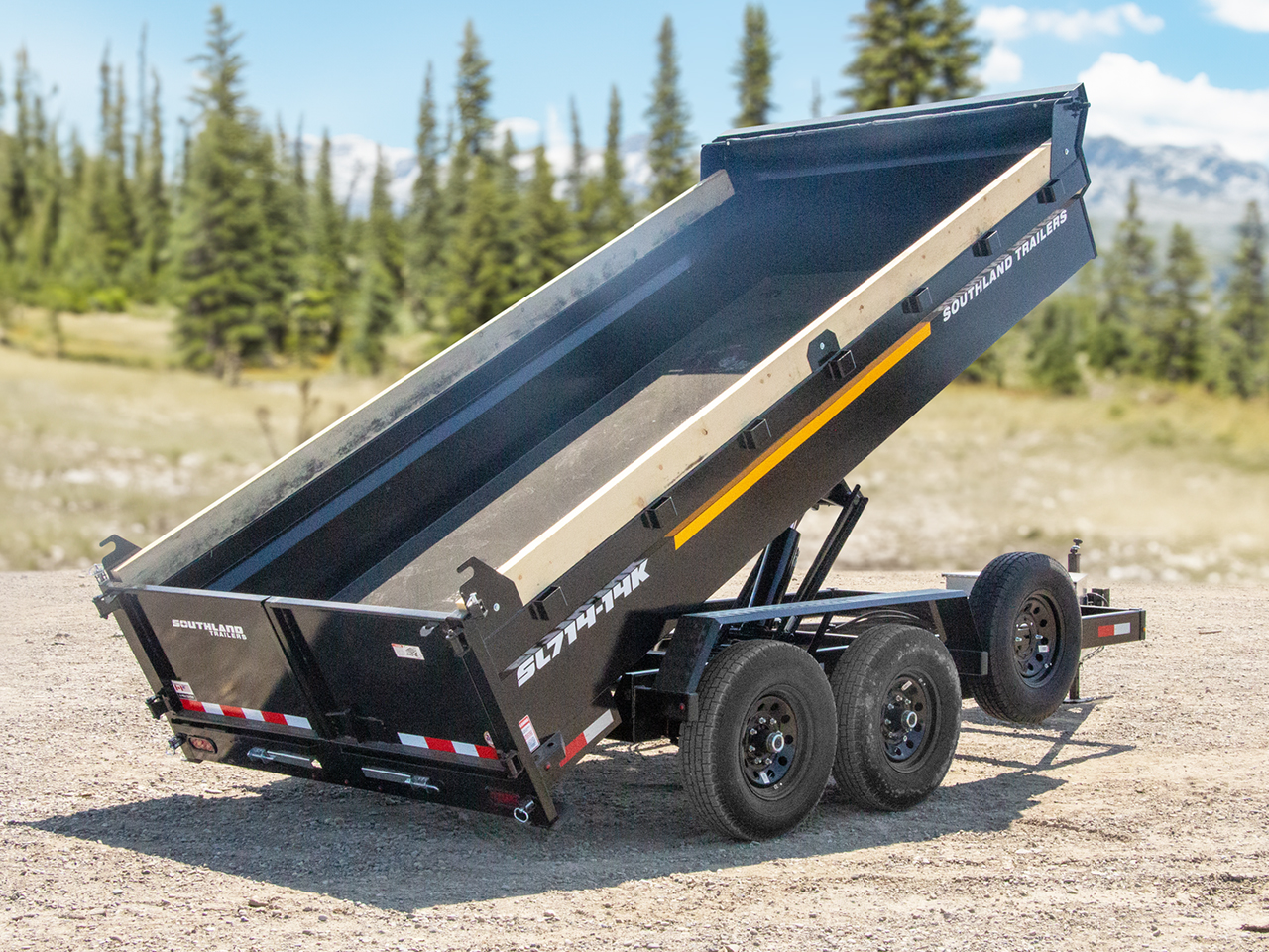Southland 7x14 14K Dump Trailer - Upgraded Southland Trailer SL714-14K-UP