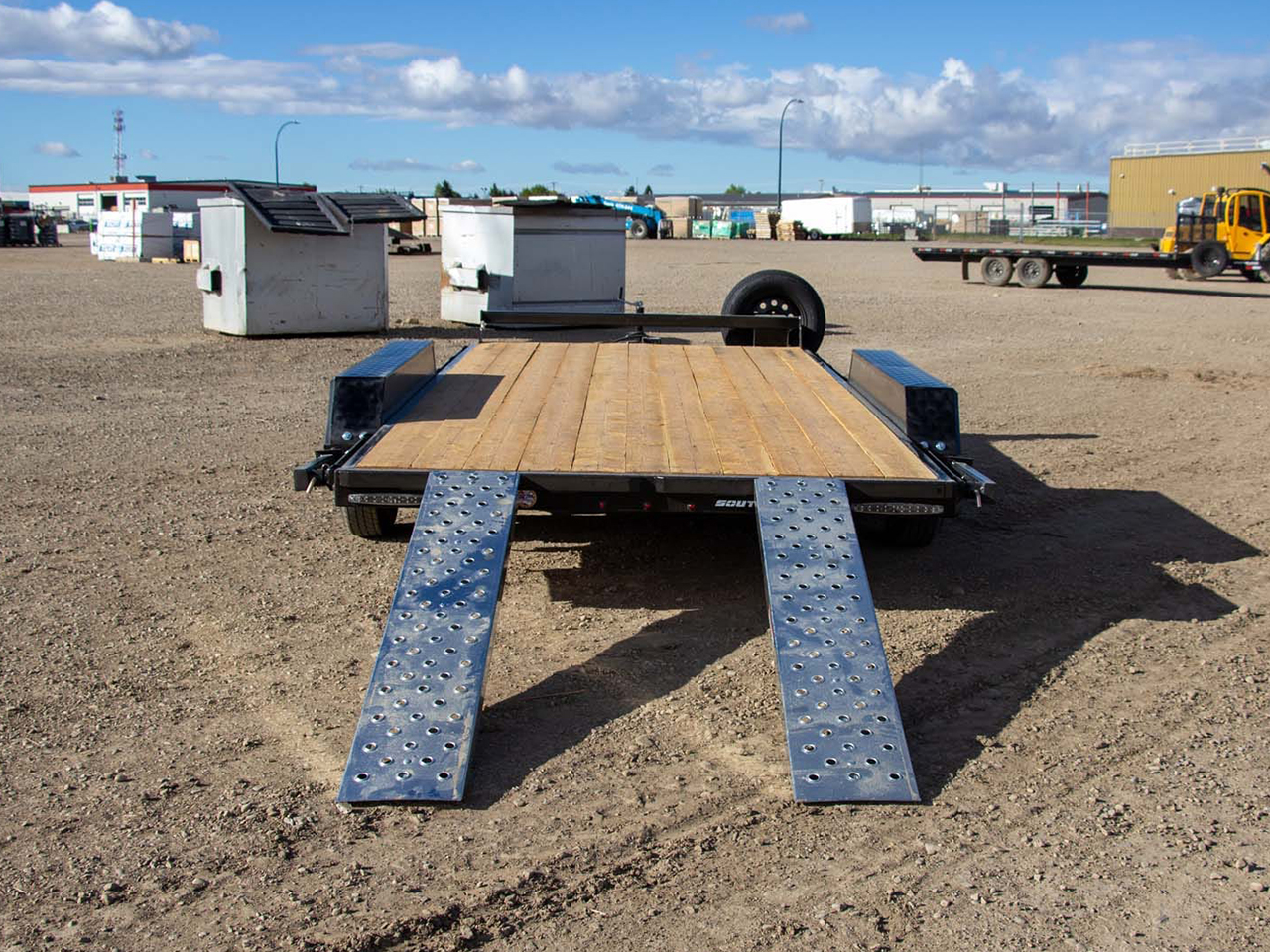 Southland 7 x 14 7K Straight Deck Equipment Trailer - Slide In Ramps Southland Trailer 16519 LBAT35-14 BLK SIR