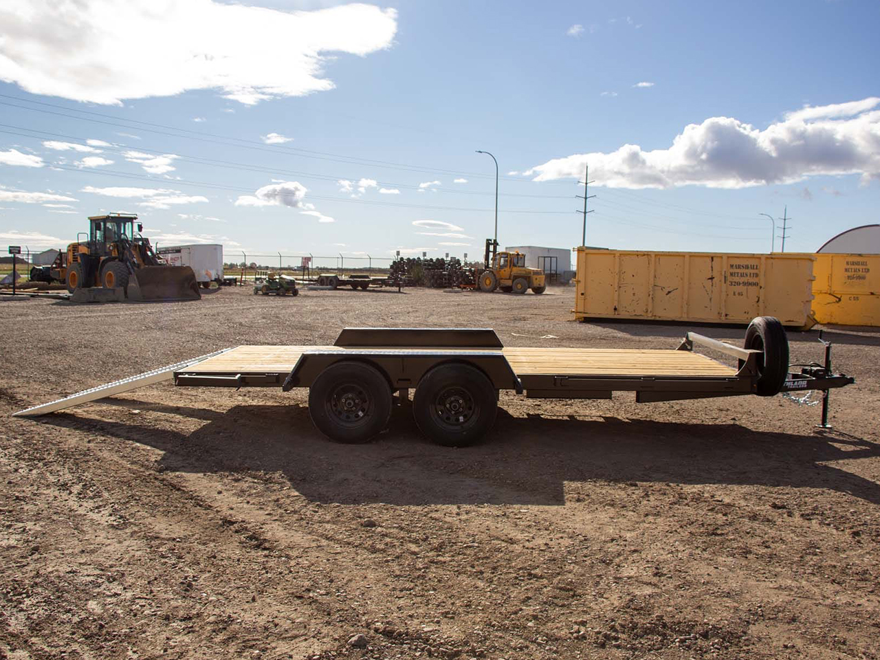 Southland 7 x 14 7K Straight Deck Equipment Trailer - Slide In Ramps Southland Trailer 16519 LBAT35-14 BLK SIR