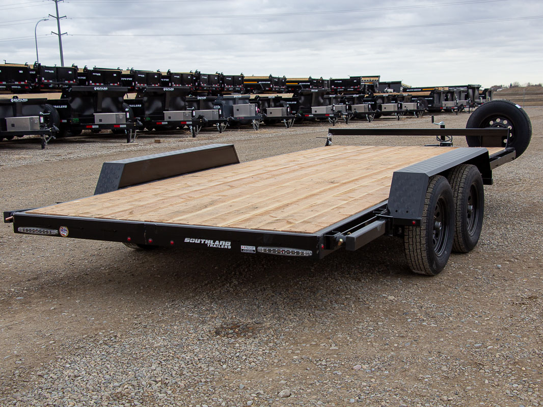 Southland 7 x 16 7K Straight Deck Equipment Trailer - Slide In Ramps Southland Trailer 93958 LBAT35-16 BLK SIR