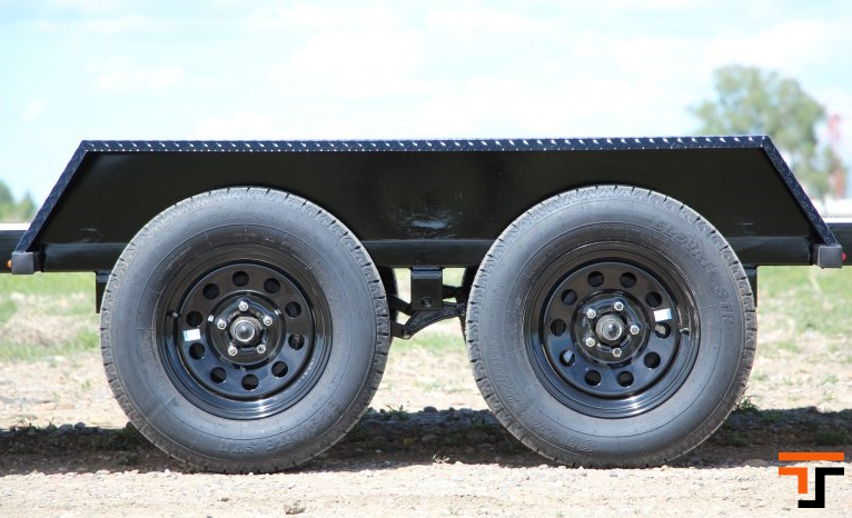 Southland 7 x 18 10K Straight Deck Equipment Trailer Slide In Ramps Southland Trailer 93978 LBAT52-18 BLK SIR