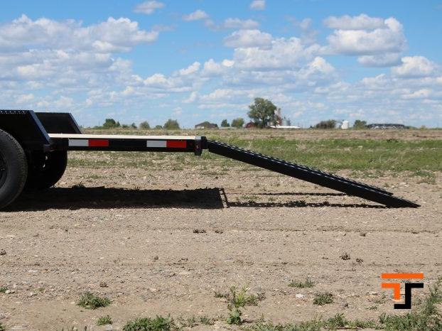 Southland 7 x 18 10K Straight Deck Equipment Trailer Slide In Ramps Southland Trailer 93978 LBAT52-18 BLK SIR