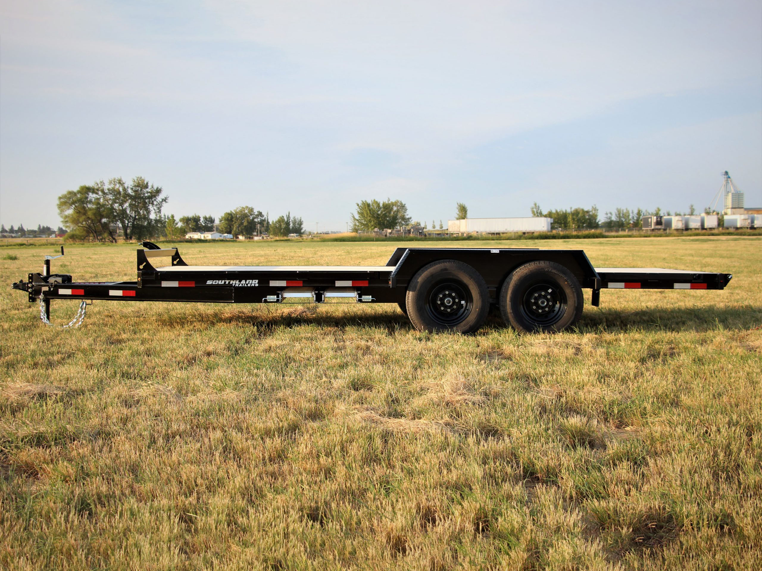 Southland 7 x 18 14K Straight Deck Equipment Trailer - Slide In Ramps Southland Trailer 87688 LBAT7-18 BLK SIR