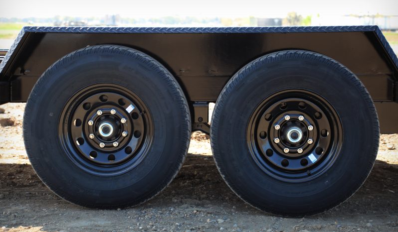 Southland 7 x 18 14K Straight Deck Equipment Trailer - Beavertail - Fold Up Ramps Southland Trailer 96723 LBAT7-18 BT BLK FUR