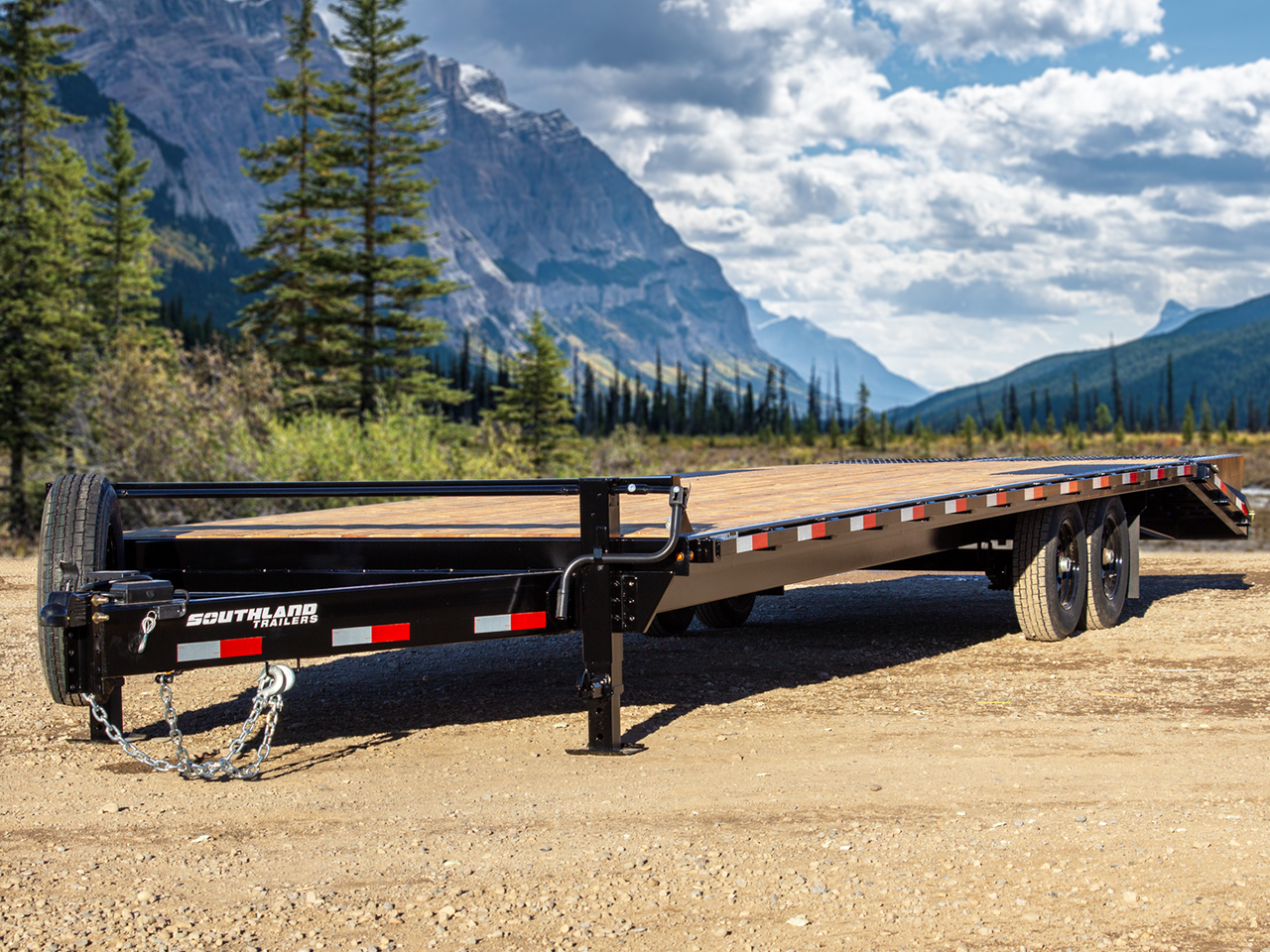 Southland 8 x 24 14K Deckover Trailer Southland Trailer HBAT7-24 BLK