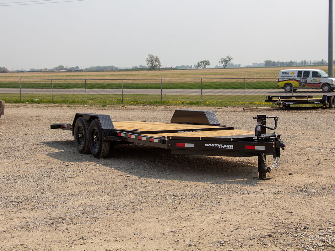 Southland 7 x 22  16K Split Deck 16/6  Tilt Trailer Southland Trailer 17483 LBAT8-616 BLK TLT