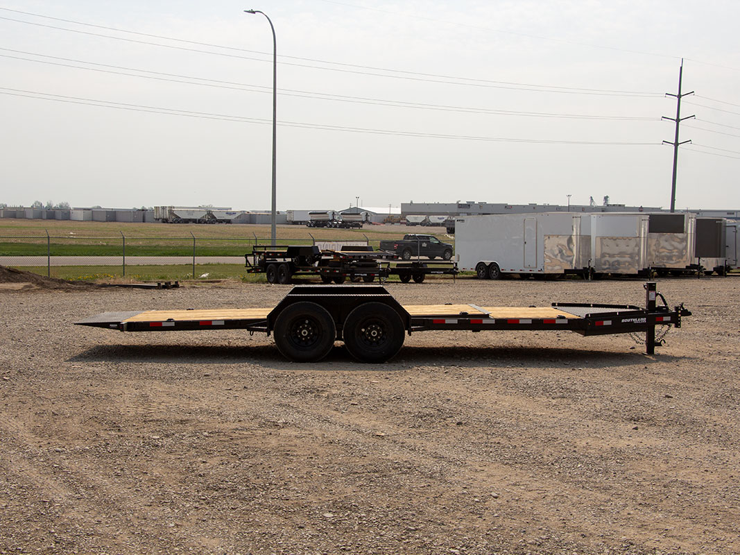 Southland 7 x 22  16K Split Deck 16/6  Tilt Trailer Southland Trailer 17483 LBAT8-616 BLK TLT