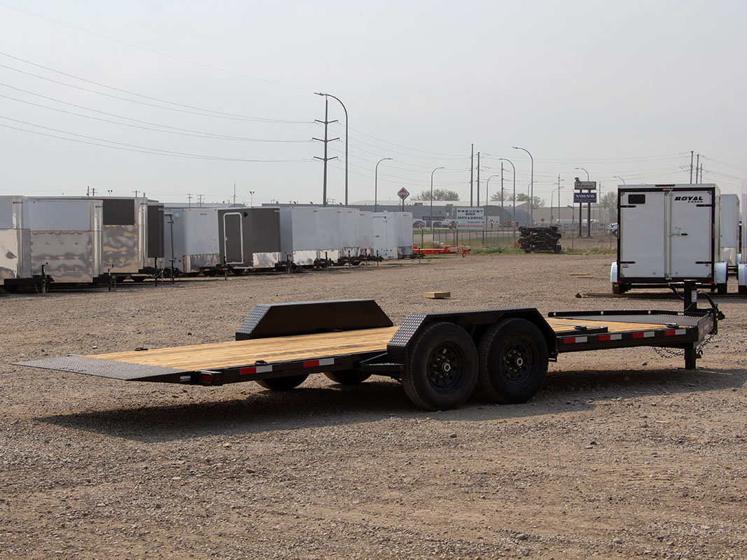 Southland 7 x 22  16K Split Deck 16/6  Tilt Trailer Southland Trailer 17483 LBAT8-616 BLK TLT