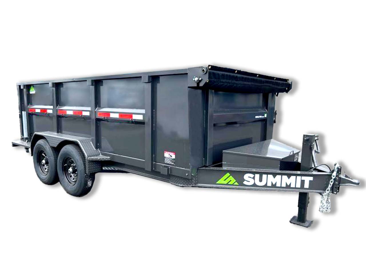 Summit 7x14 14K Dump Trailer High Sides Denali Pro Summit Trailer DPD714TA5-HS