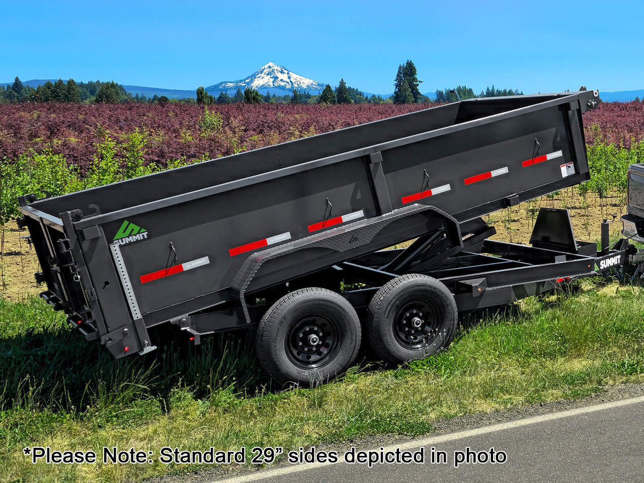 Summit 7x14 14K 41" High Side Dump Trailer - Cascade Summit Trailer CD714TA5-HS