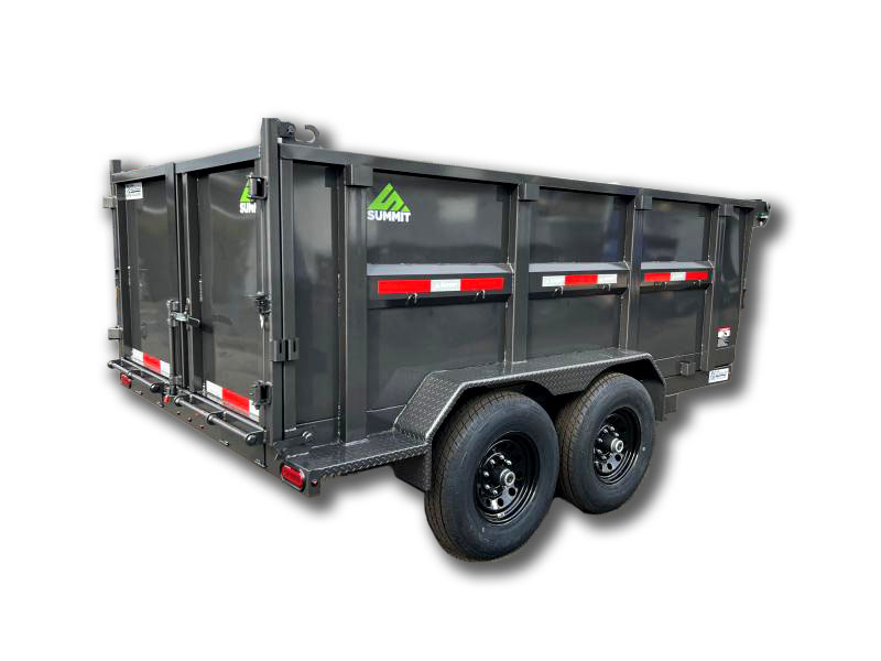 Summit 6x12  14K Dump Trailer - Tandem Axle - Cascade High Sides Summit Trailer CD612TA5-HS