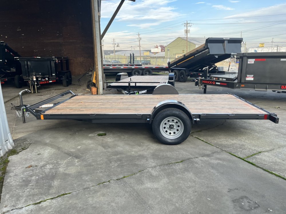 Summit 6x12 5K SA ATV Flatbed Trailer 4" - Cascade Summit Trailer C4FB612SA3-ATV