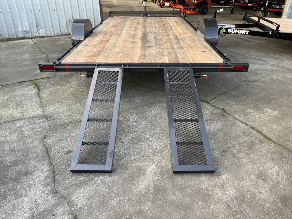 Summit 7x14 3K SA ATV Flatbed Trailer 4" - Cascade Summit Trailer C4FB714SA-ATV