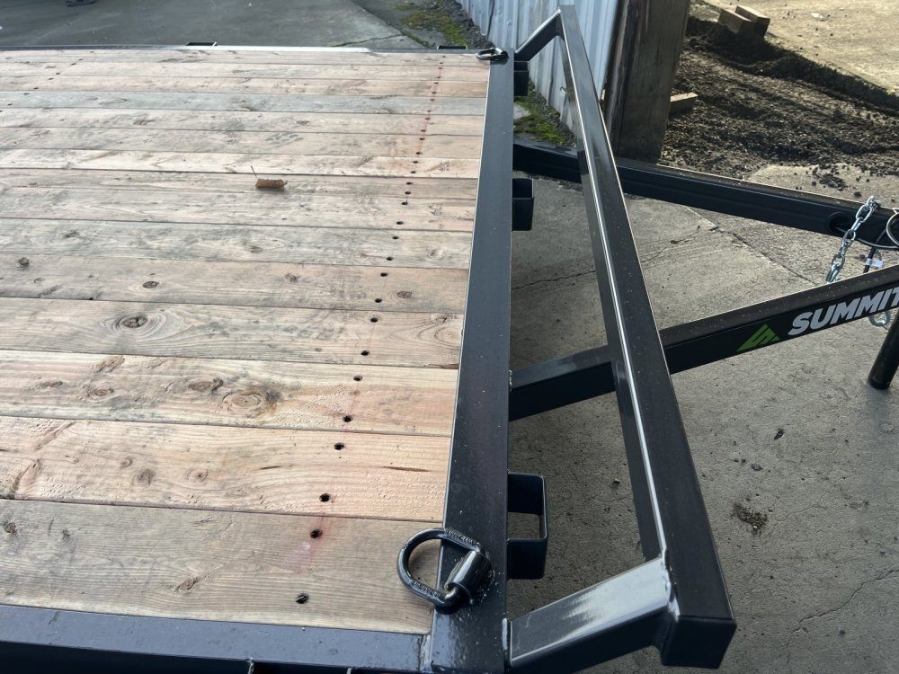 Summit 7x14 3K SA ATV Flatbed Trailer 4" - Cascade Summit Trailer C4FB714SA-ATV