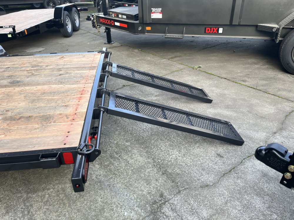 Summit 7x14 5K SA ATV Flatbed Trailer 4" - Cascade Summit Trailer C4FB714SA3-ATV