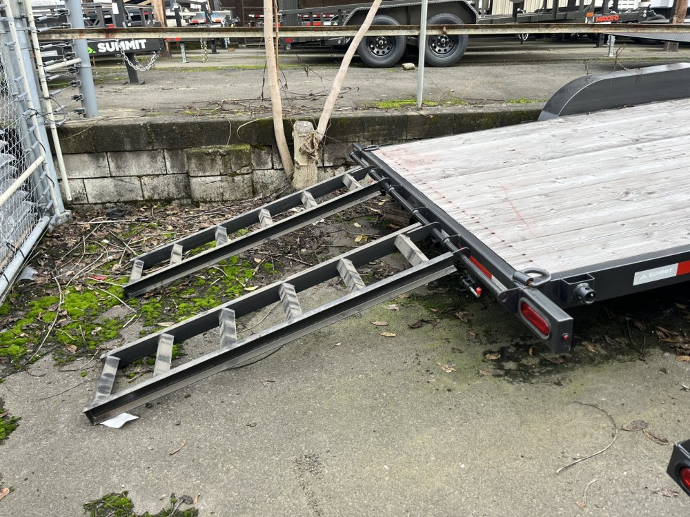 Summit 7x16 10K Flatdeck Car Hauler Trailer - Cascade Summit Trailer C5FB716TA3