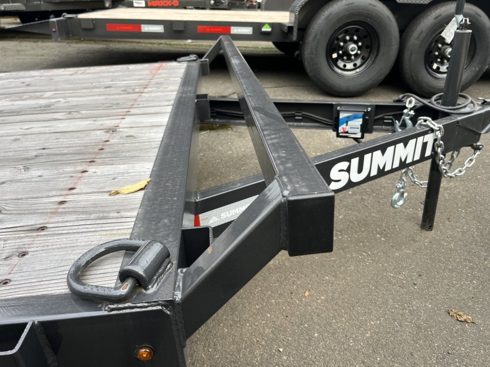Summit 7x16 10K Flatdeck Car Hauler Trailer - Cascade Summit Trailer C5FB716TA3