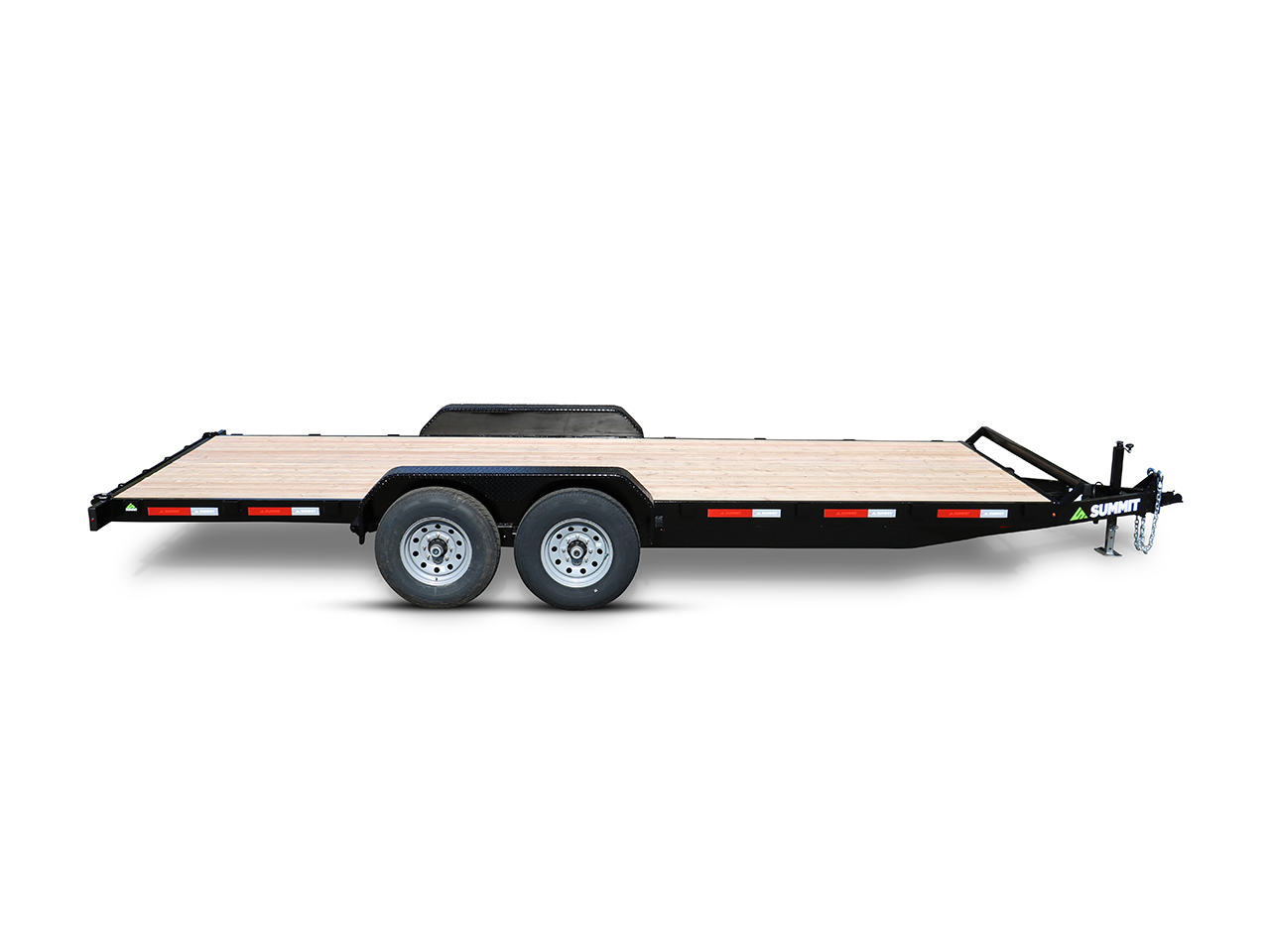 Summit 7x18 7K Flatdeck Car Hauler Trailer - Cascade Summit Trailer C5FB718TA2