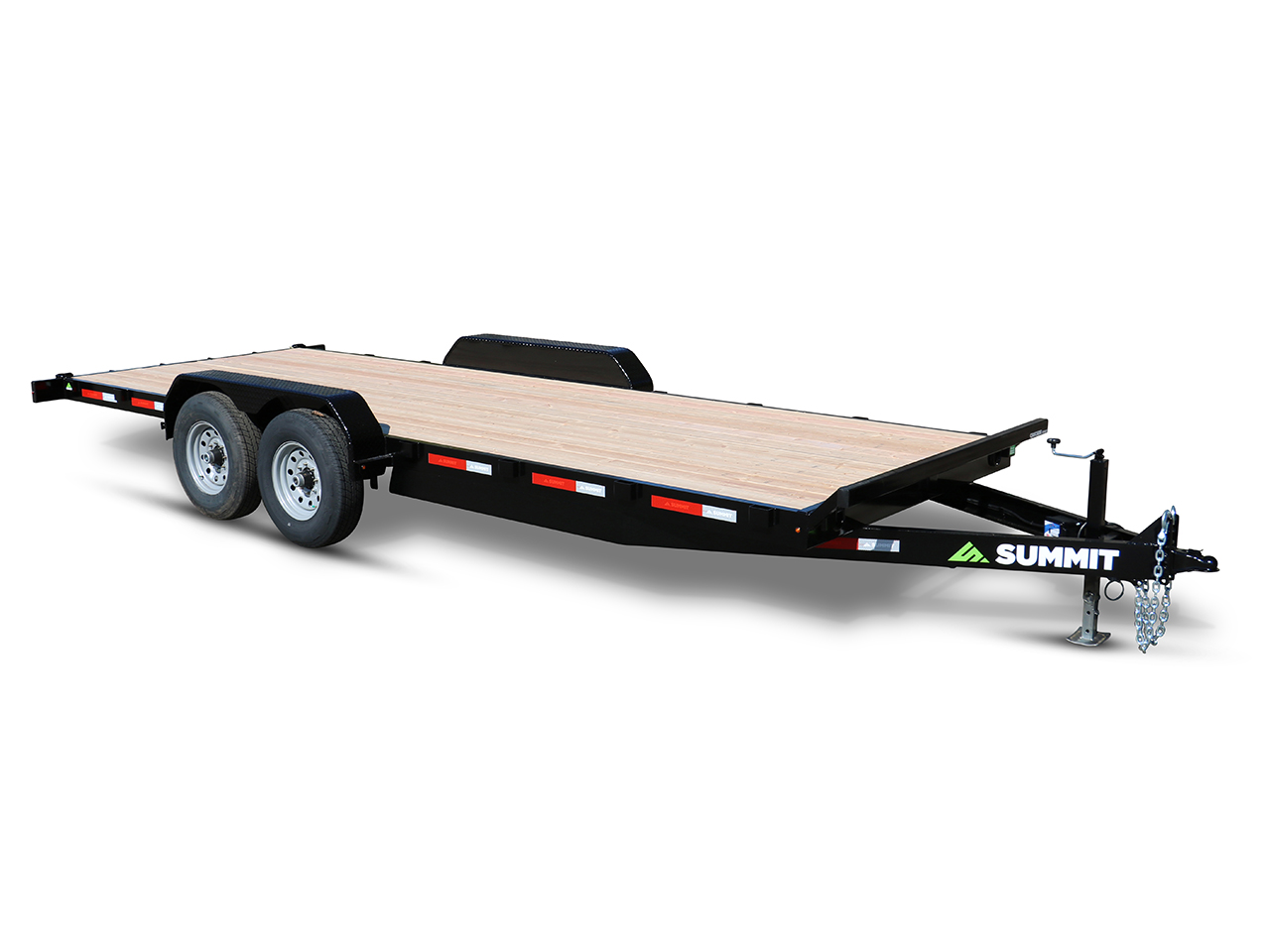 Summit 7x20 10K Flatdeck Car Hauler Trailer - Cascade - Removable Fenders Summit Trailer C5FB720TA3-RF