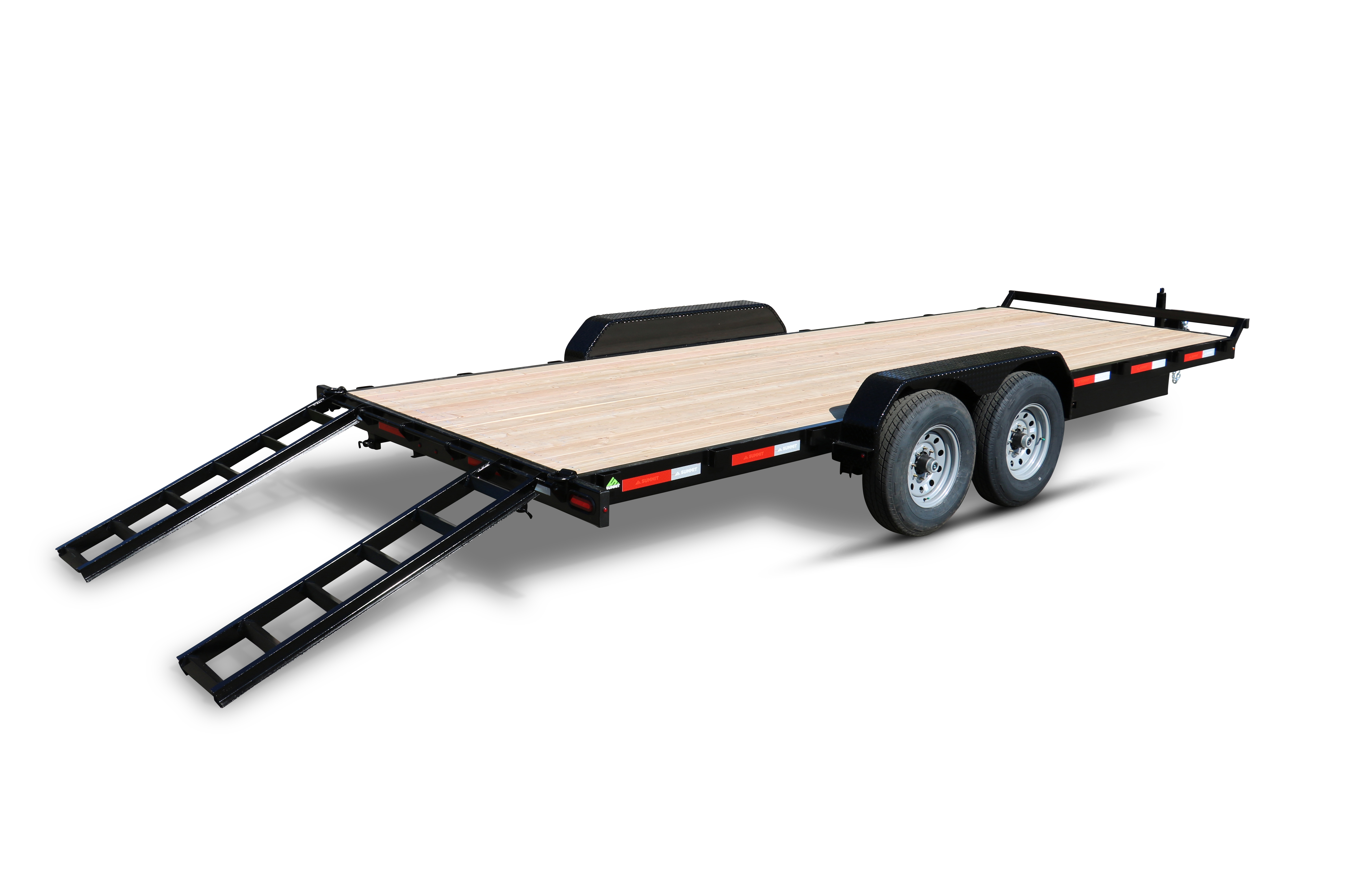 Summit 7x20 10K Flatdeck Car Hauler Trailer - Cascade - Removable Fenders Summit Trailer C5FB720TA3-RF