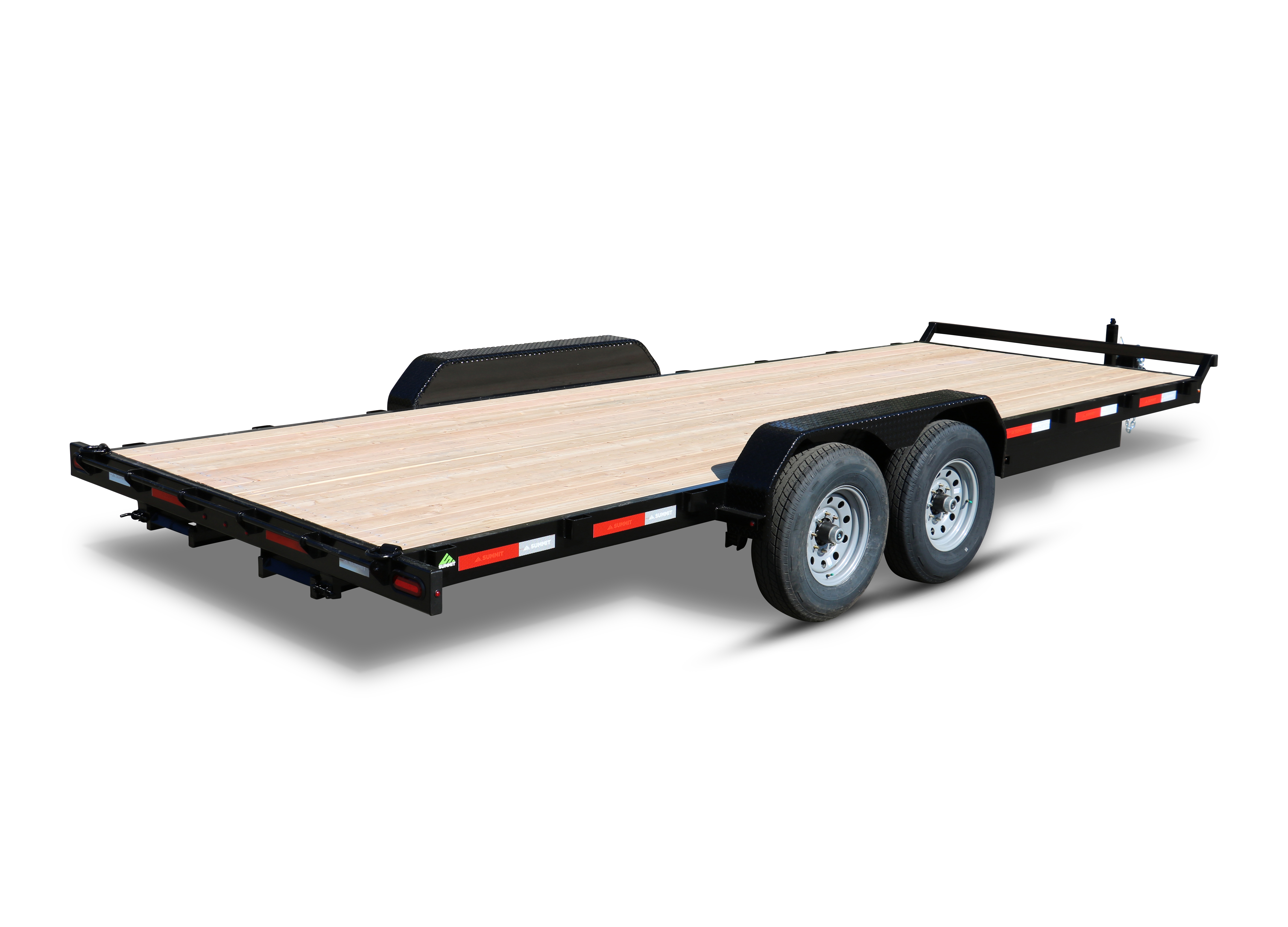 Summit 7x20 10K Flatdeck Car Hauler Trailer - Cascade - Removable Fenders Summit Trailer C5FB720TA3-RF