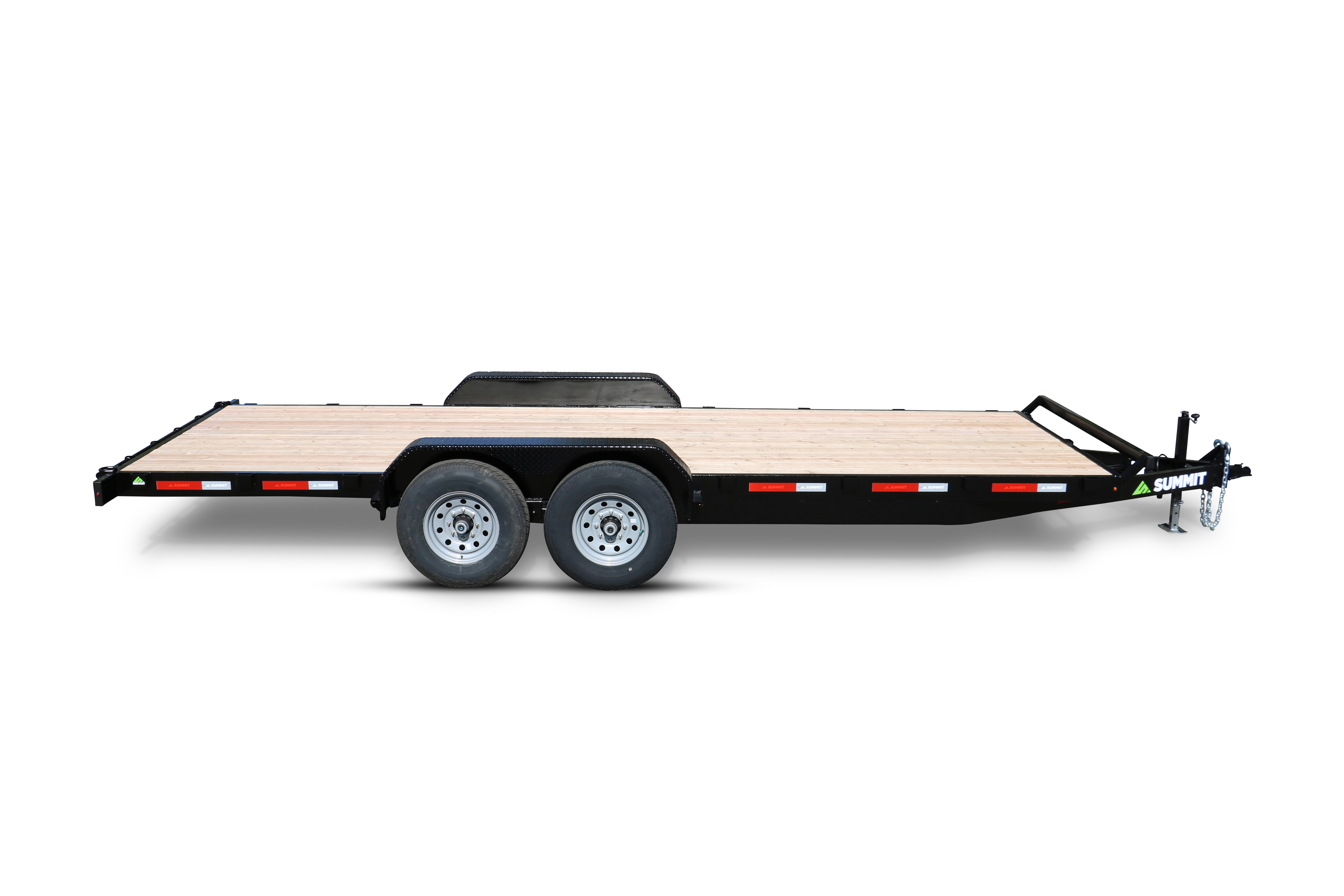 Summit 7x20 10K Flatdeck Car Hauler Trailer - Cascade - Removable Fenders Summit Trailer C5FB720TA3-RF