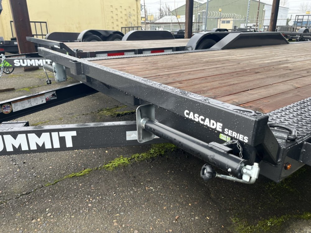 Summit 8.5x20 10K Flatdeck Car Hauler Trailer - Cascade - Drive Over Fenders Summit Trailer C5FB8520TA3-DOF