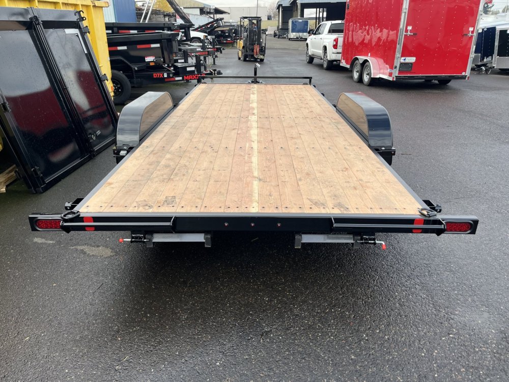 Summit 7x16 7K Flatdeck Car Hauler w/Removable Fenders - Alpine Summit Trailer A4FB716TA2-RF