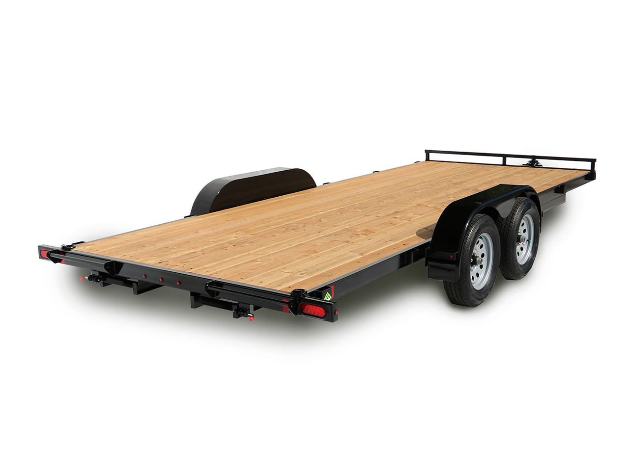 Summit 7x18 7K Flatdeck Car Hauler Trailer w/Removable Fenders - Alpine Summit Trailer A4FB718TA2-RF