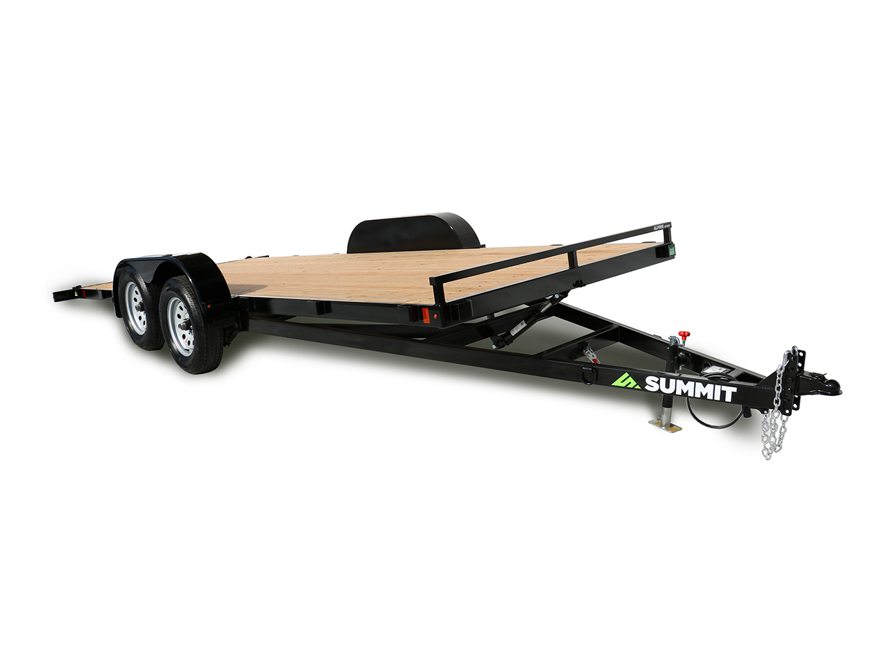 Summit 7x18 7K Full Tilt Deck Trailer - Alpine - Removable Fenders Summit Trailer A4TB718TA2-RF