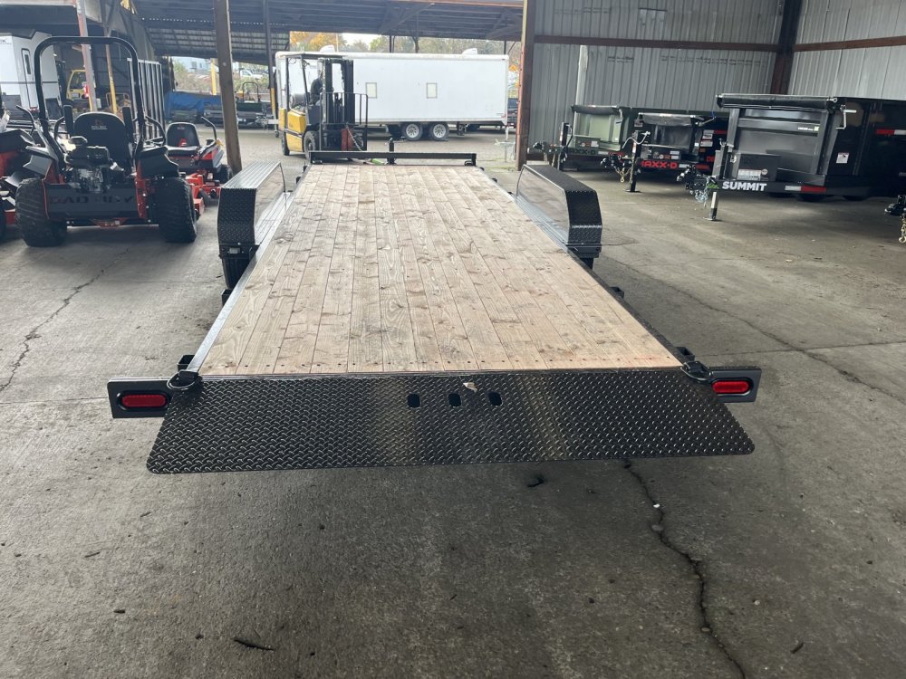 Summit 7x20 14K Full Tilt Deck Trailer - Cascade - Removable Fenders & Chain Tray Summit Trailer C6TB720TA5-CT2-RF