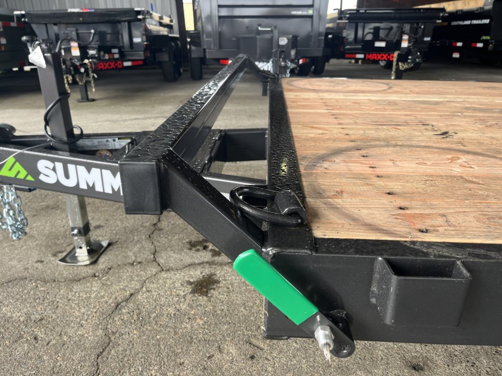 Summit 7x20 14K Full Tilt Deck Trailer w/Removable Fenders - Cascade Summit Trailer C6TB720TA5-RF