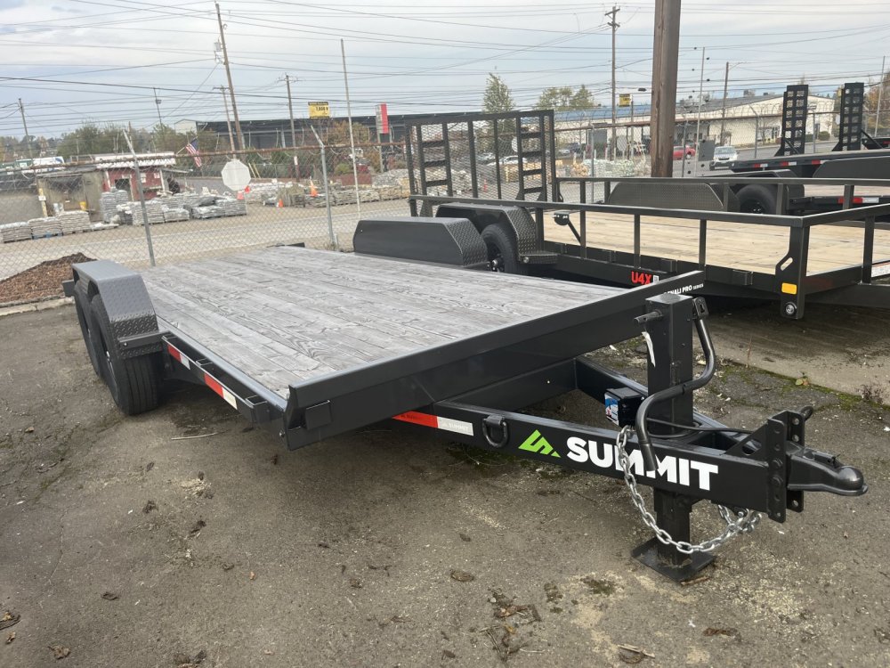 Summit 7x16  14K Full Tilt Deck Trailer w/Removable Fenders - Denali Pro Summit Trailer DPTB716TA5-CT2-RF