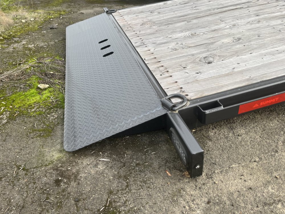 Summit 7x16  14K Full Tilt Deck Trailer w/Removable Fenders - Denali Pro Summit Trailer DPTB716TA5-CT2-RF