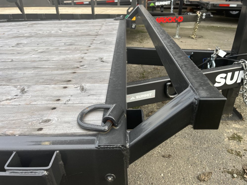 Summit 7x16  14K Full Tilt Deck Trailer w/Removable Fenders - Denali Pro Summit Trailer DPTB716TA5-CT2-RF
