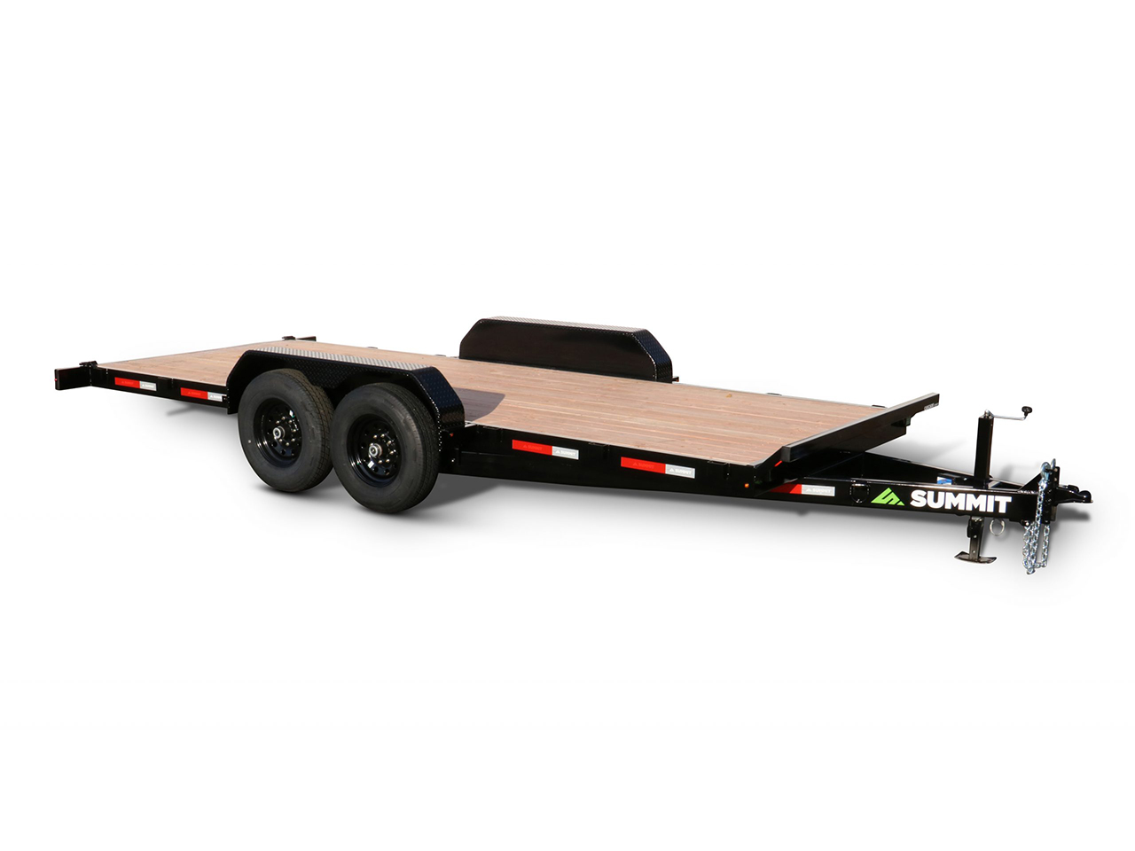 Summit 7x18  14K Full Tilt Deck Trailer w/Removable Fenders - Denali Pro Summit Trailer DPTB718TA5-CT2-RF
