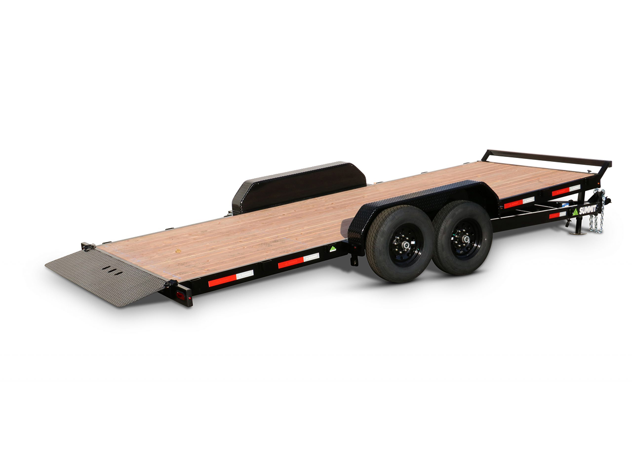 Summit 7x18  14K Full Tilt Deck Trailer w/Removable Fenders - Denali Pro Summit Trailer DPTB718TA5-CT2-RF