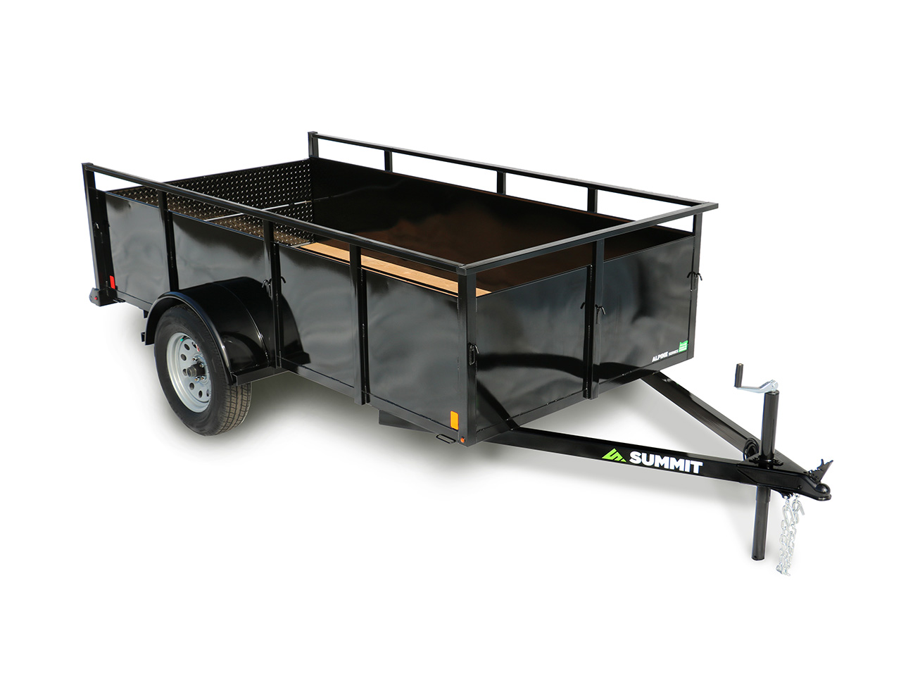 Summit 4x8 3K Landscape Trailer w/Split Ramps  - Alpine Series Summit Trailer AU408SA-SR